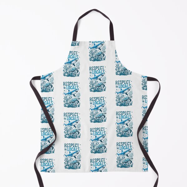 Item preview, Shark and Sea Turtle - Respect the Locals Ocean Conservation Design designed and sold by Colorful-Garden.