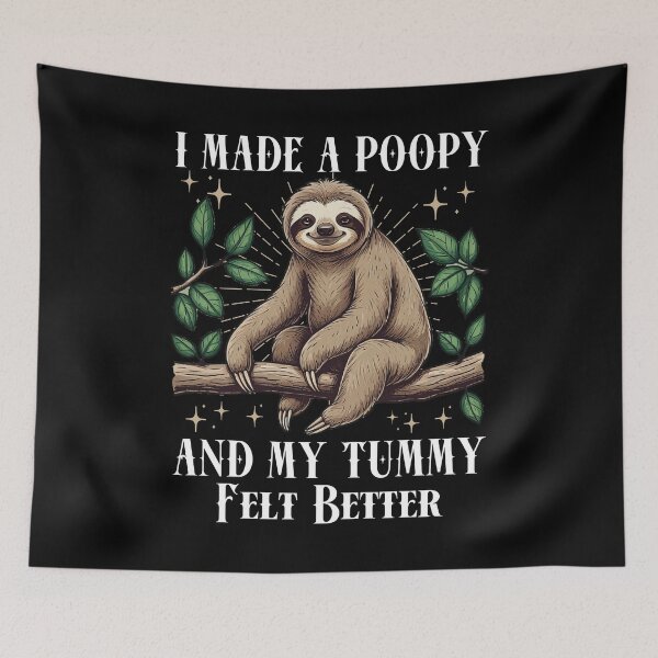 Item preview, I Made a Poopy and My Tummy Felt Better Adult Humor Meme designed and sold by GroovyFusion.