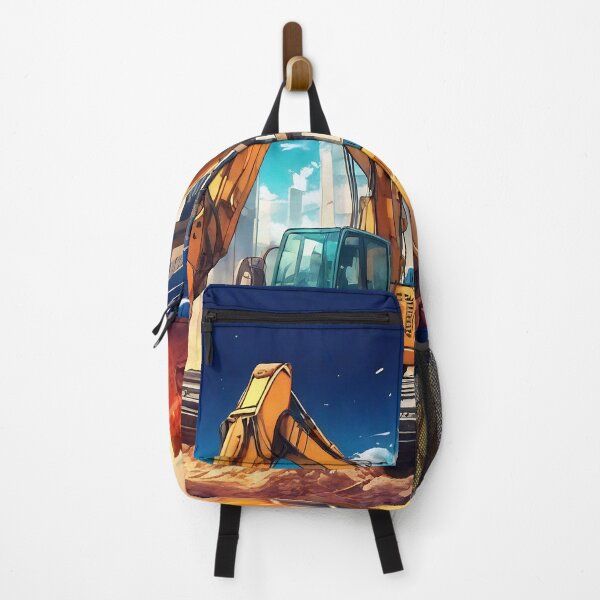 Item preview, Excavators Hard at Work on Construction site designed and sold by Niko Pantele.