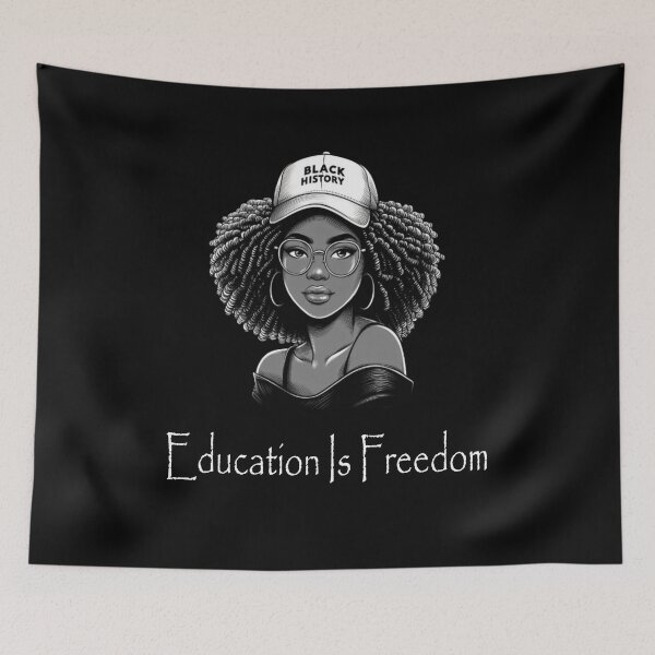 Item preview, Black History Teacher Education Is Freedom Nice Afro Women Gift designed and sold by Creat-Des.
