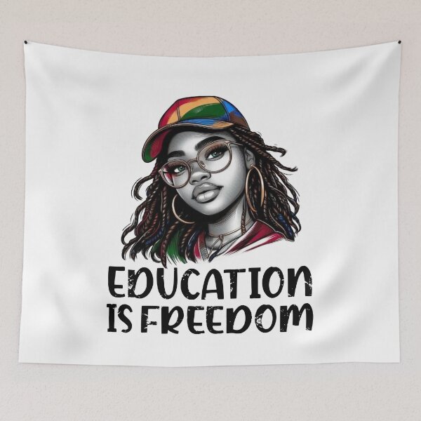 Item preview, Black History Teacher Education Is Freedom Nice Afro Women Gift designed and sold by Creat-Des.