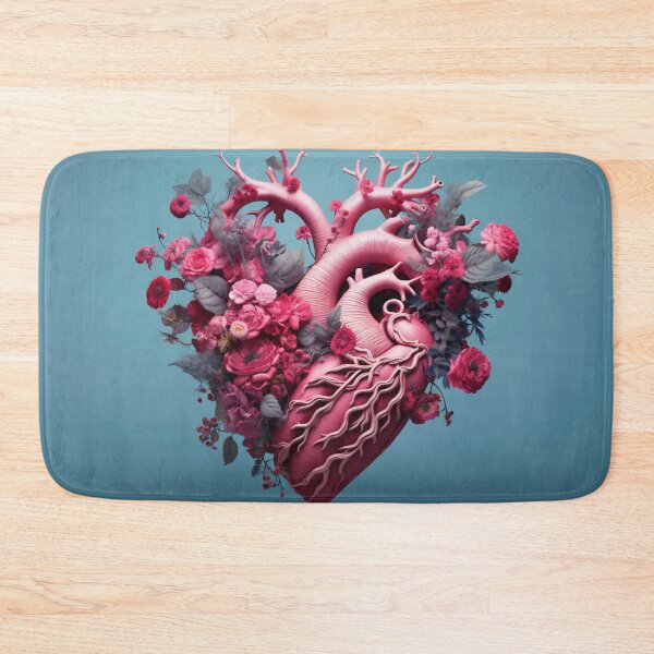Item preview, Heart of Nature: 3D Cardiac Bloom. Valentines day card. Anatomical heart with flowers. designed and sold by anytka.