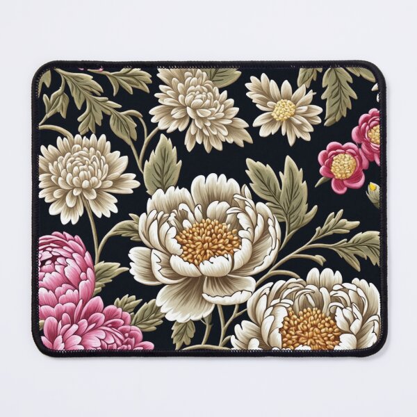 Item preview, Blossom trees with rose, peony, chrysanthemum. Jacobean embroidery style designed and sold by Giuseppe Cammino.