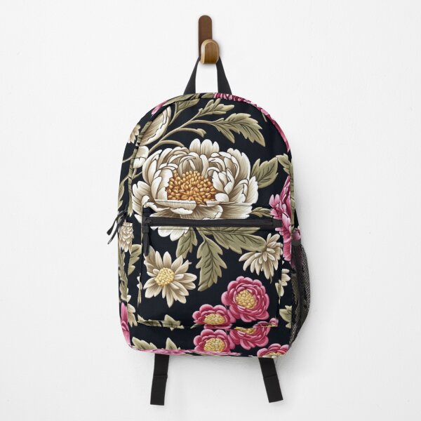 Item preview, Blossom trees with rose, peony, chrysanthemum. Jacobean embroidery style designed and sold by Giuseppe Cammino.