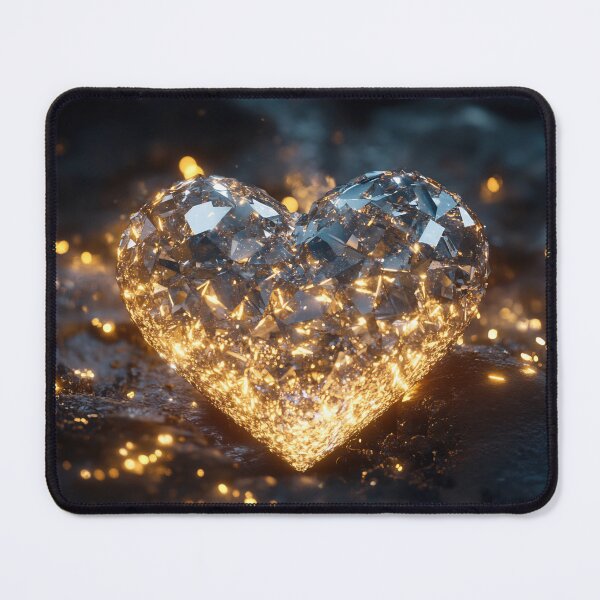 Item preview, Shiny heart crystal glows designed and sold by anytka.