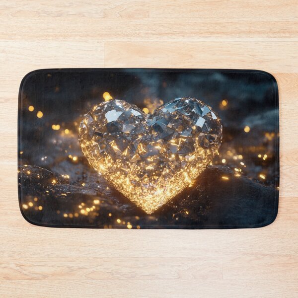 Item preview, Shiny heart crystal glows designed and sold by anytka.