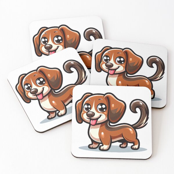Item preview,  Cute Teckel Puppy Sticker   designed and sold by BrightNook.