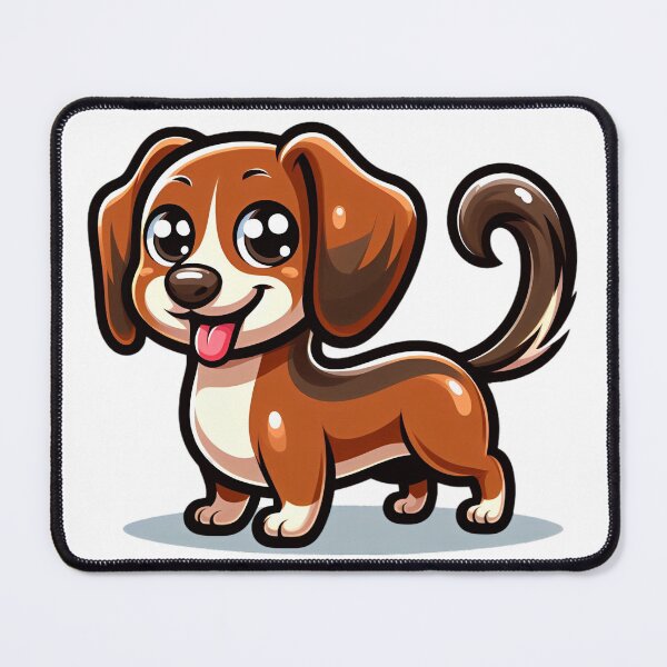 Item preview,  Cute Teckel Puppy Sticker   designed and sold by BrightNook.