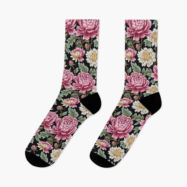 Item preview, Blossom trees with rose, peony, chrysanthemum. Jacobean embroidery style designed and sold by Giuseppe Cammino.