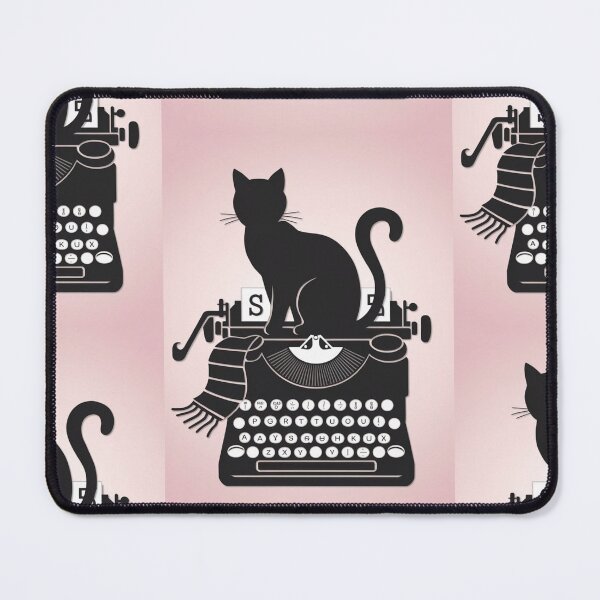 Item preview, Taylor Swift-Inspired Typewriter Cat Art designed and sold by PL-LOVERS.