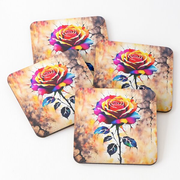 Item preview, Colourful Rose, Ai Generated Art  designed and sold by ACC .