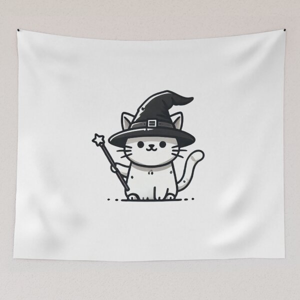 Item preview, Mystical Wizard Cat designed and sold by Eurem Art.