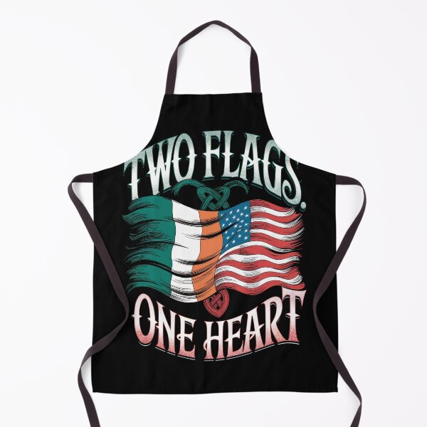 Item preview, Irish American Two Flags - One Heart designed and sold by CELTIC-DESIGNS.