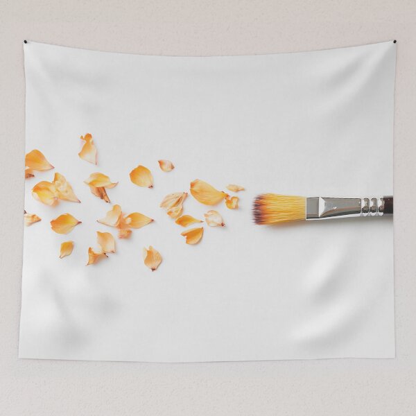 Item preview, Brush & dried petals on white designed and sold by anytka.