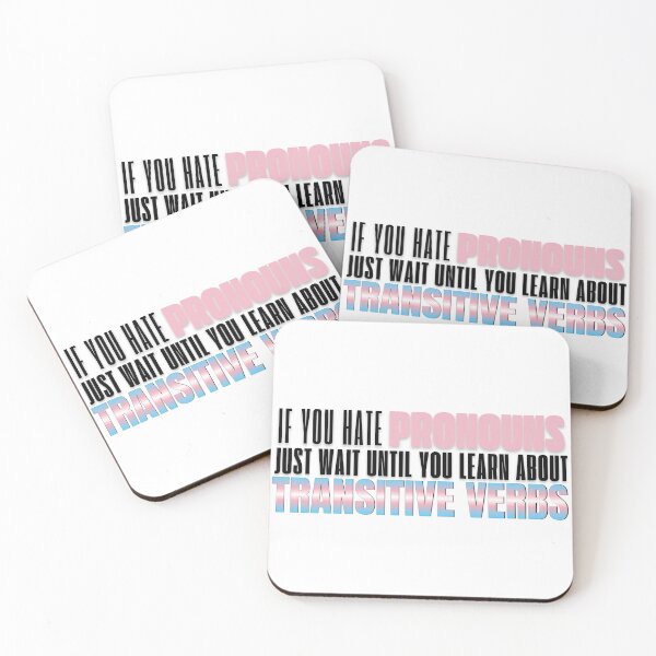 Item preview, Transitive Verbs - English Humor designed and sold by chaoticwhims.