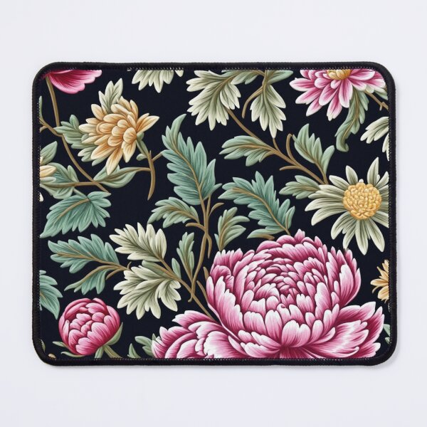Item preview, Blossom trees with rose, peony, chrysanthemum. Jacobean embroidery style designed and sold by Giuseppe Cammino.