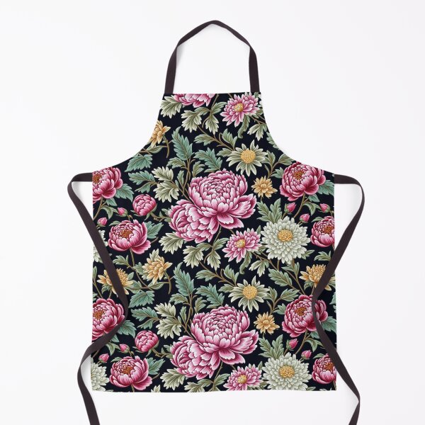 Item preview, Blossom trees with rose, peony, chrysanthemum. Jacobean embroidery style designed and sold by Giuseppe Cammino.
