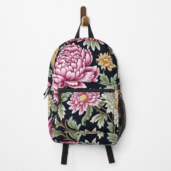 Item preview, Blossom trees with rose, peony, chrysanthemum. Jacobean embroidery style designed and sold by Giuseppe Cammino.