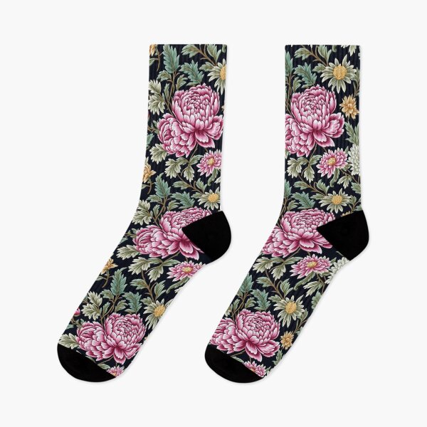 Item preview, Blossom trees with rose, peony, chrysanthemum. Jacobean embroidery style designed and sold by Giuseppe Cammino.