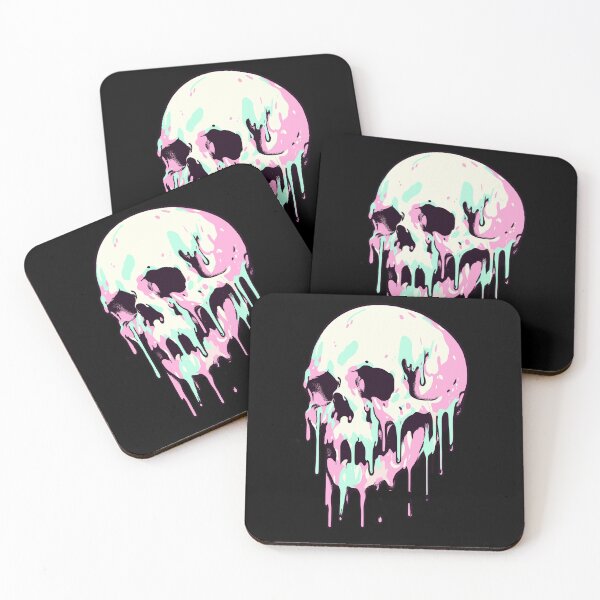 Item preview, Melting Skull Art designed and sold by Emegan Print Art.