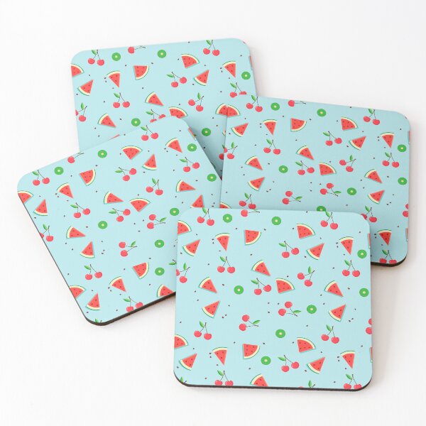 Item preview, watermelon and cherries pattern designed and sold by Timegraf.
