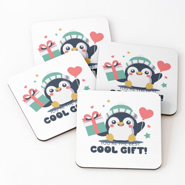 Item preview,  Cute Penguin with Gift & Heart Balloon designed and sold by saraartjem.