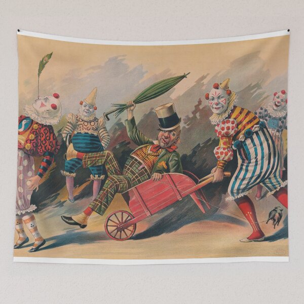 Item preview, Vintage Circus Clown Show Poster designed and sold by InnerCitadel.
