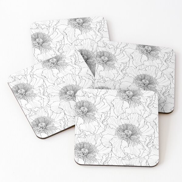 Item preview,  Flower poppy background. Flourish tiled ornamental texture with flowers. Spring floral garden. designed and sold by MatyKotiv.