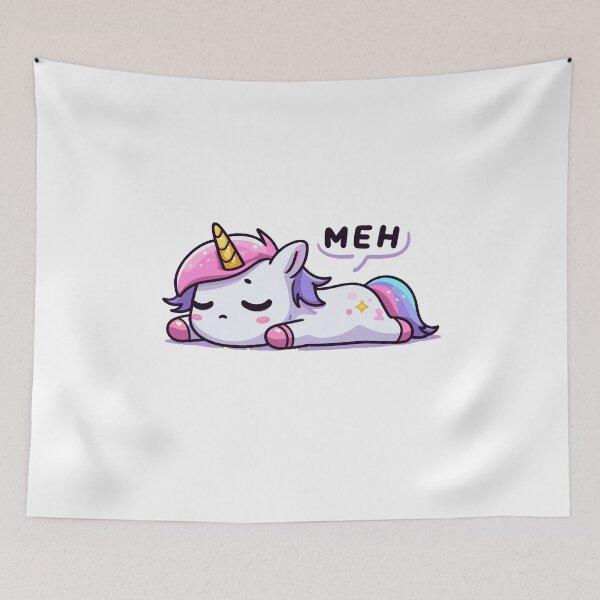 Item preview, Tired Unicorn designed and sold by Emegan Print Art.