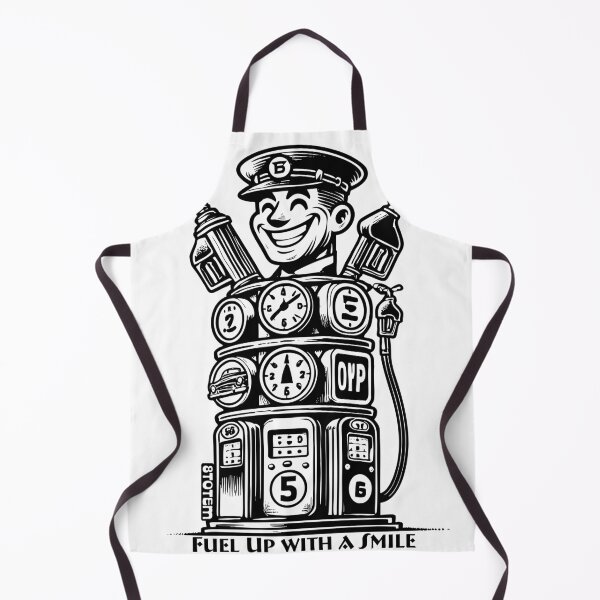 Item preview, Fuel Up with a Smile – The Retro Gas Pump Totem! designed and sold by 8Totem.