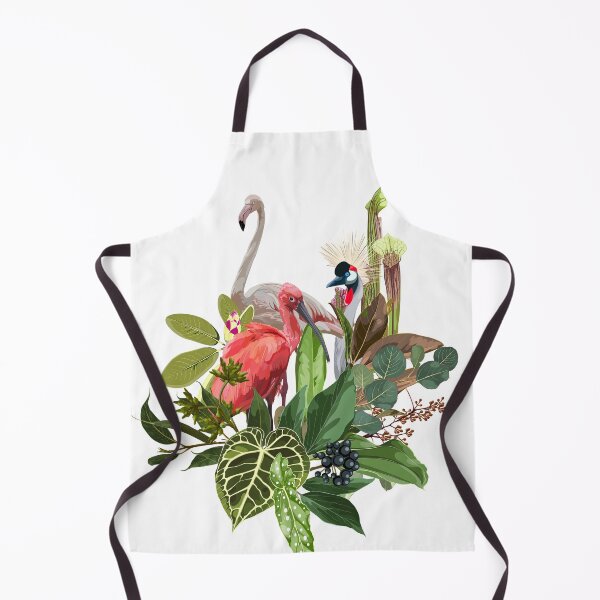 Item preview, Elegant floral and zoo composition. Tropical palm leaves and exotic bird. designed and sold by MatyKotiv.