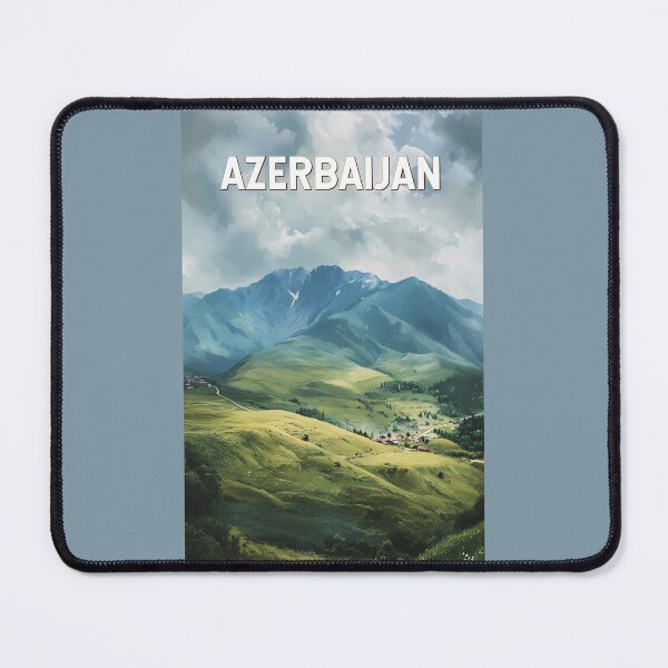 Item preview, Azerbaijan Illustration Travel Art Vintage designed and sold by KrisSidDesigns.