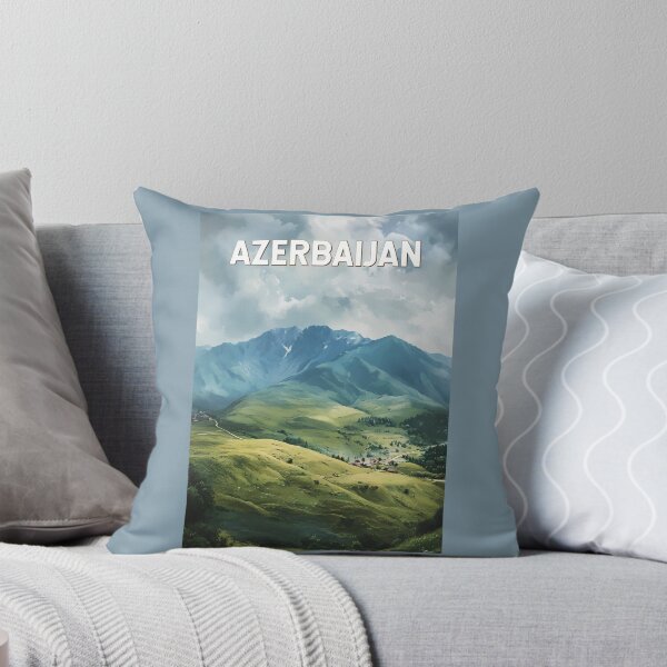 Item preview, Azerbaijan Illustration Travel Art Vintage designed and sold by KrisSidDesigns.