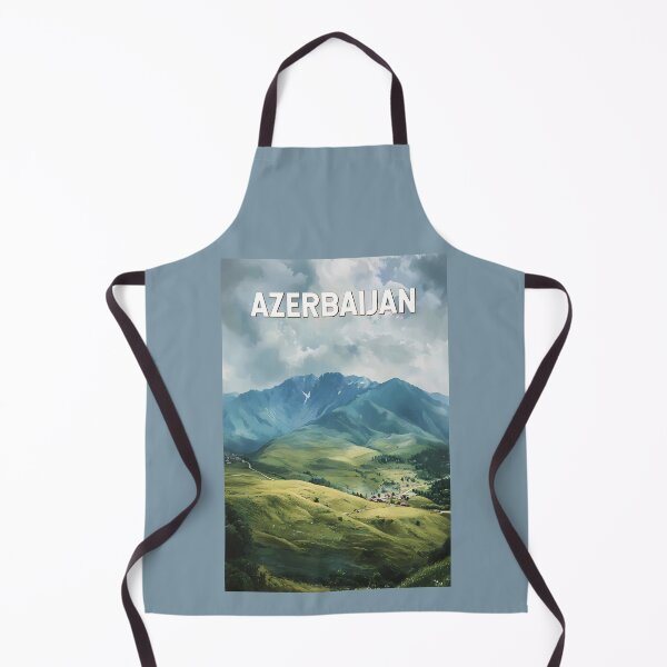 Item preview, Azerbaijan Illustration Travel Art Vintage designed and sold by KrisSidDesigns.