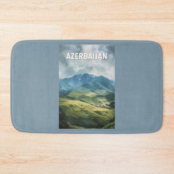 Item preview, Azerbaijan Illustration Travel Art Vintage designed and sold by KrisSidDesigns.