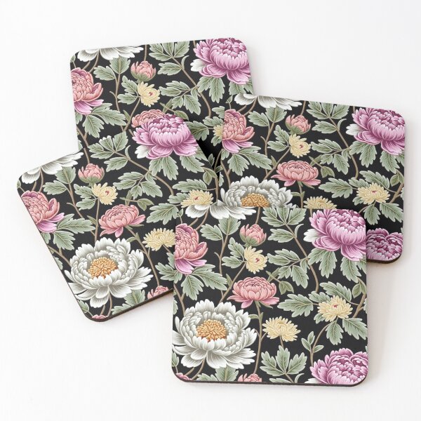 Item preview, Blossom trees with rose, peony, chrysanthemum. Jacobean embroidery style designed and sold by Giuseppe Cammino.