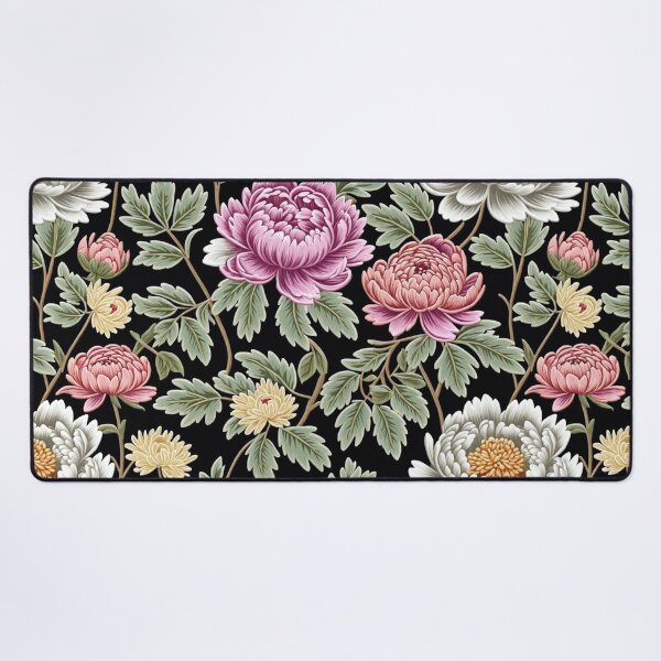 Item preview, Blossom trees with rose, peony, chrysanthemum. Jacobean embroidery style designed and sold by Giuseppe Cammino.