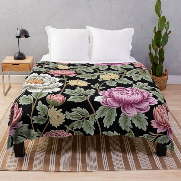 Item preview, Blossom trees with rose, peony, chrysanthemum. Jacobean embroidery style designed and sold by Giuseppe Cammino.