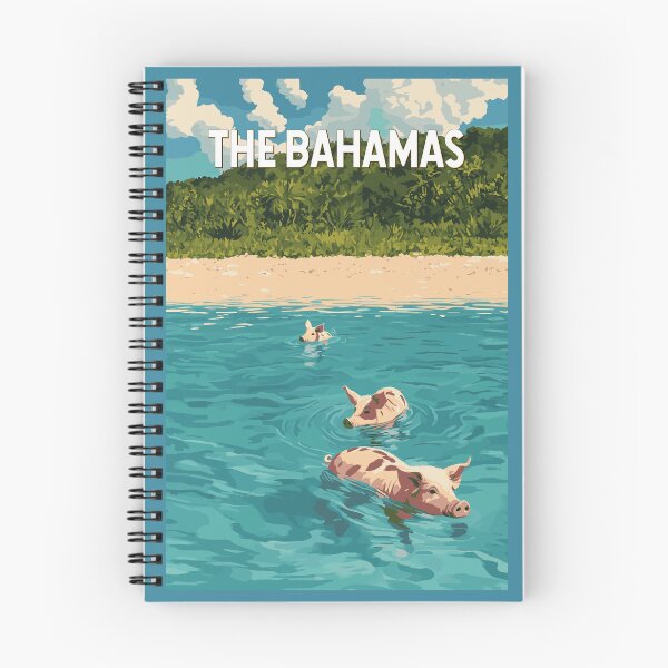 Item preview, Bahamas Illustration Travel Art Vintage designed and sold by KrisSidDesigns.
