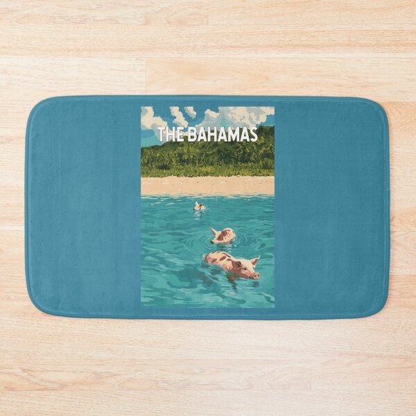 Item preview, Bahamas Illustration Travel Art Vintage designed and sold by KrisSidDesigns.