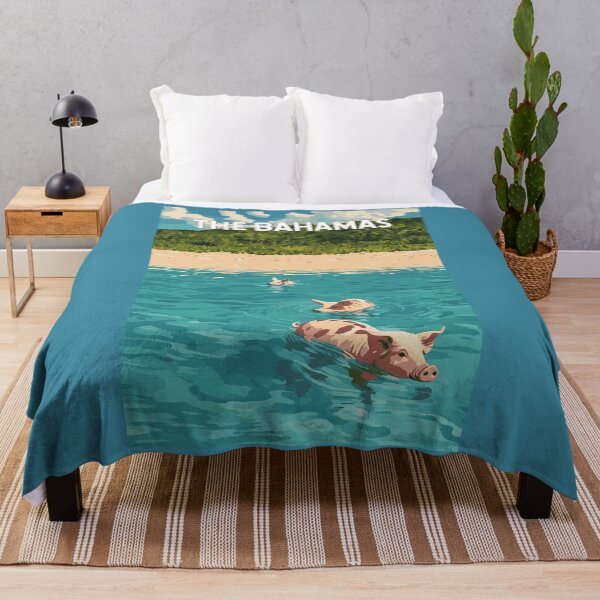 Item preview, Bahamas Illustration Travel Art Vintage designed and sold by KrisSidDesigns.