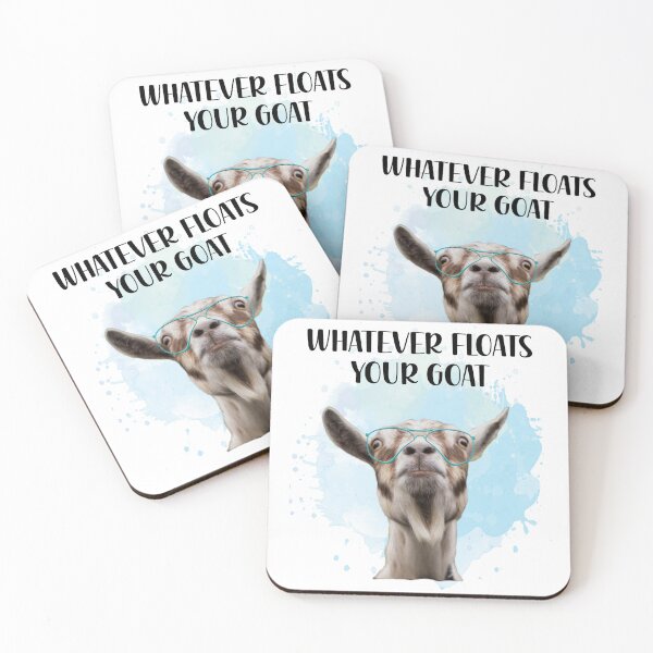 Item preview, Whatever Floats Your Goat – Funny Goat with Glasses designed and sold by Aredbox.