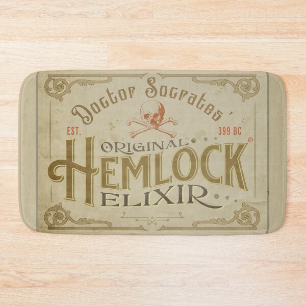 Artikelvorschau, Hemlock Elixir Socrates Medizin Gift Etikett entworfen und verkauft von HaggisVitae.