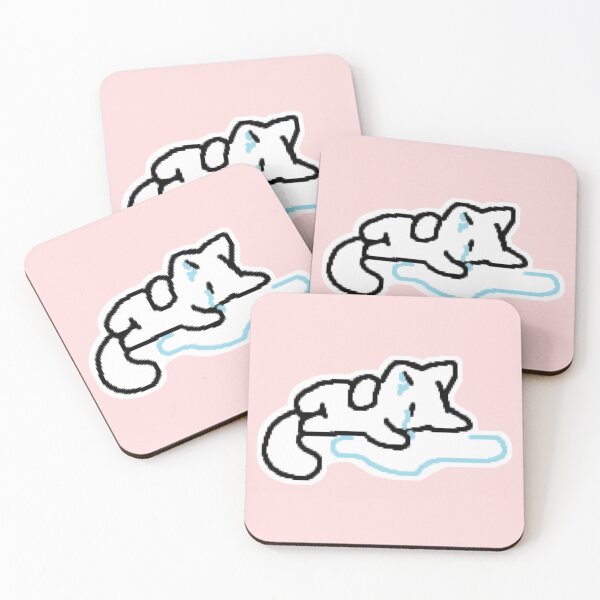 Item preview, cat melting on the floor designed and sold by kippicat.