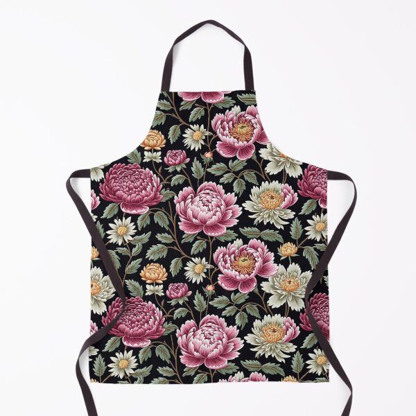 Item preview, Blossom trees with rose, peony, chrysanthemum. Jacobean embroidery style designed and sold by Giuseppe Cammino.