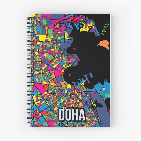 Item preview, Doha Qatar City Map Pop Art designed and sold by Stadify.