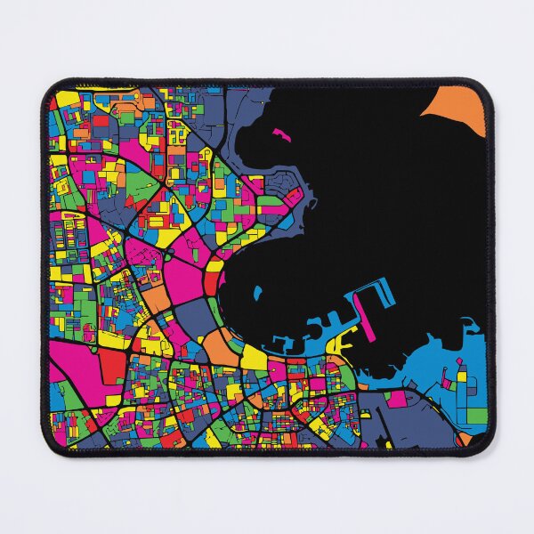 Item preview, Doha Qatar City Map Pop Art designed and sold by Stadify.
