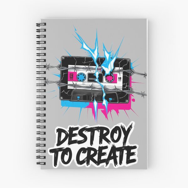 Item preview, Cassette, retro, music. Destroy To Create. designed and sold by Shoot-The-Moon.