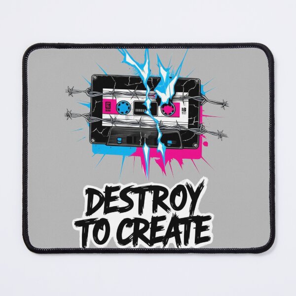 Item preview, Cassette, retro, music. Destroy To Create. designed and sold by Shoot-The-Moon.