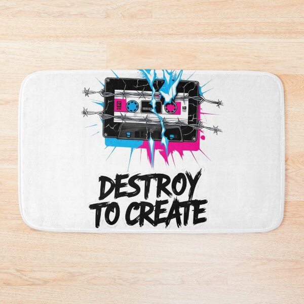 Item preview, Cassette, retro, music. Destroy To Create. designed and sold by Shoot-The-Moon.